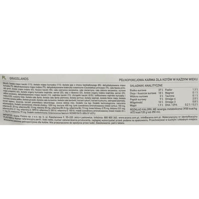 Aliments pour chat Acana Grasslands Poulet Poisson Agneau 4,5 Kg