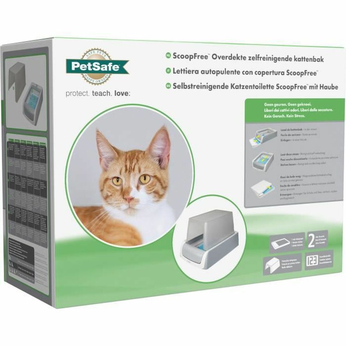Katzentoilette PetSafe Selbstreinigung 15 x 70 x 48,5 cm Weiß Kunststoff