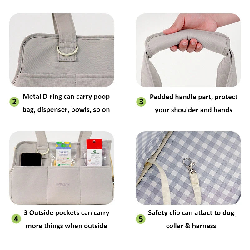 Sac de transport de marche en plein air (pour chats et chiens)