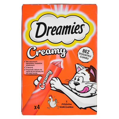 Collation pour Chat Dreamies Creamy 4 x 10 g Poulet