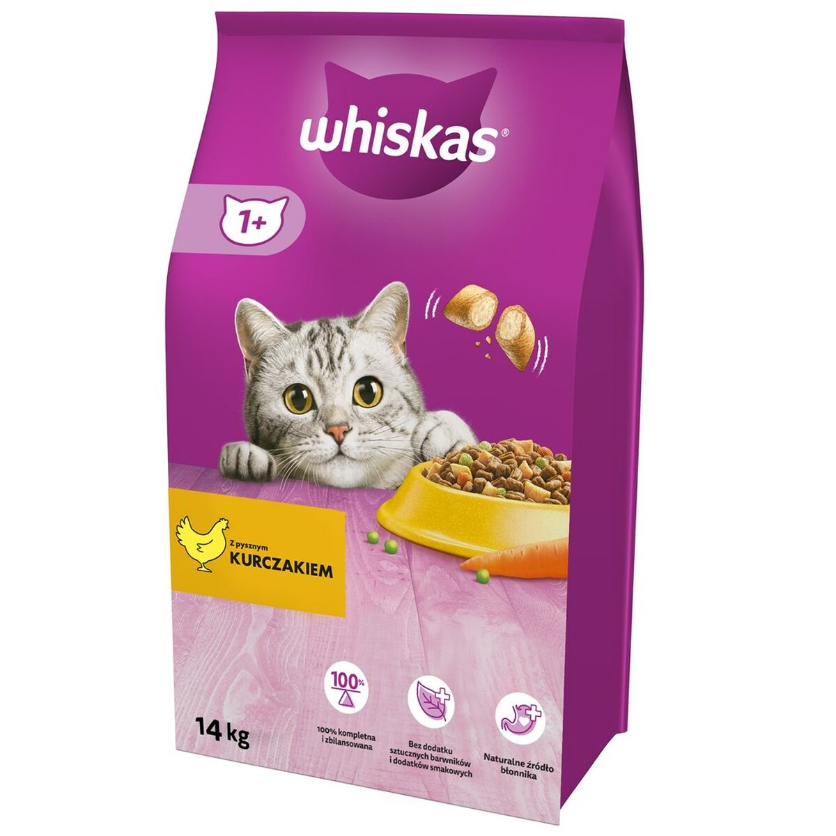 Cat food Whiskas Adult Chicken Vegetable 14 Kg