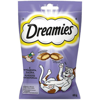 Snack für Katze Dreamies Süßigkeiten Ente 60 L 60 g