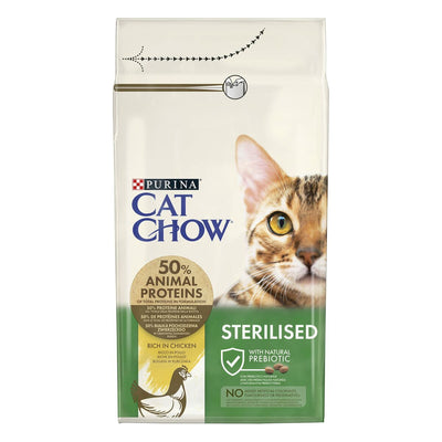 Aliments pour chat Purina CAT CHOW STERILISED Adulte Poulet 1,5 Kg