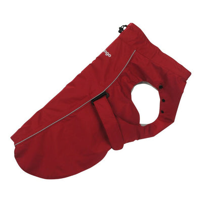 Regenmantel für Hunde Red Dingo Perfect Fit Rot 55 cm