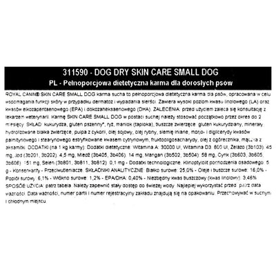 Hundefutter Royal Canin Skin Care Erwachsener Fleisch 2 Kg