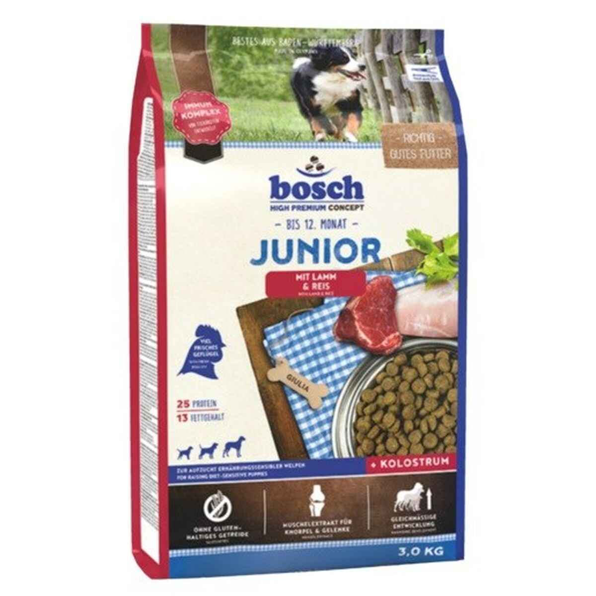 Fodder BOSCH Lamb Rice 3 Kg