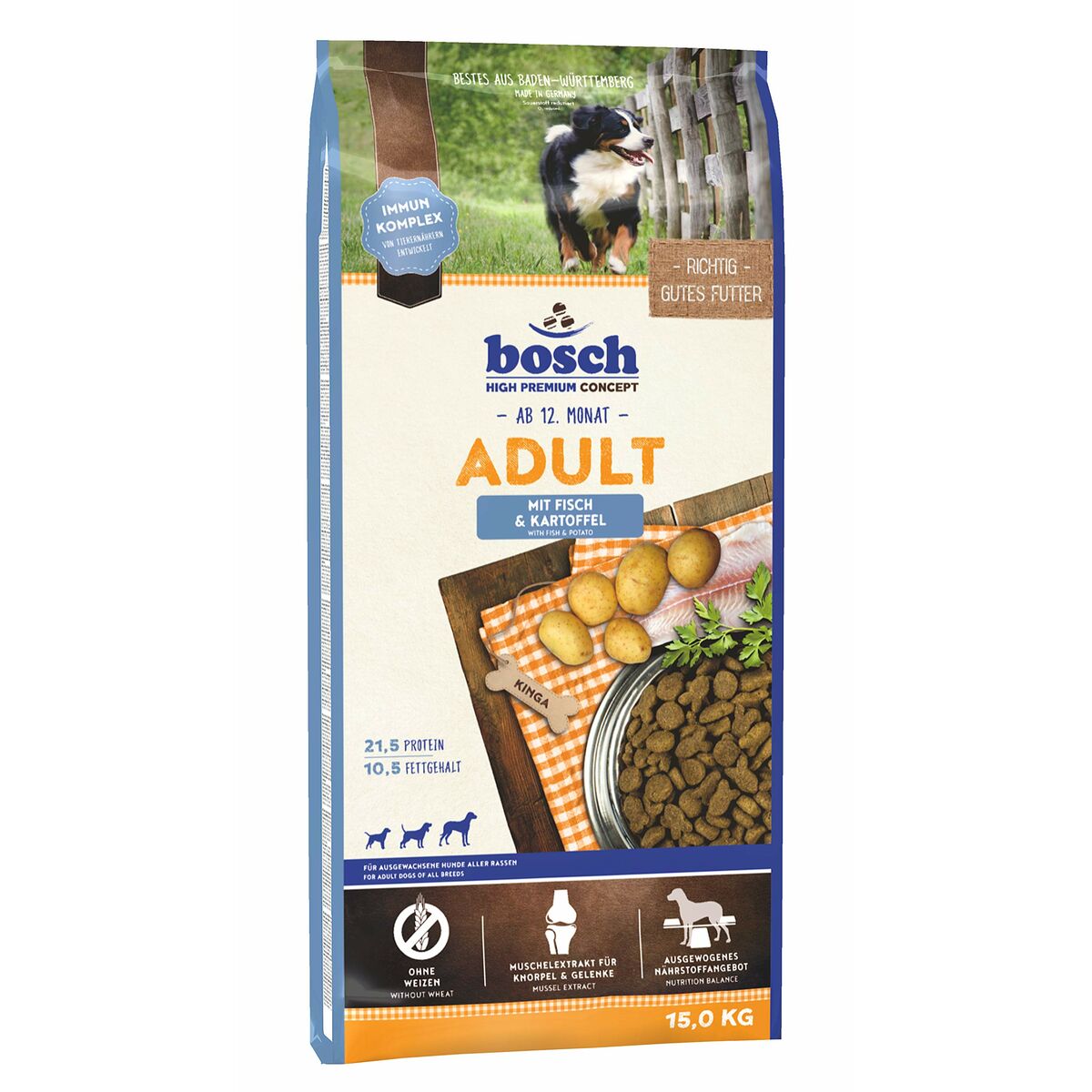 Fodder BOSCH Adult Salmon Potatoes 15 kg