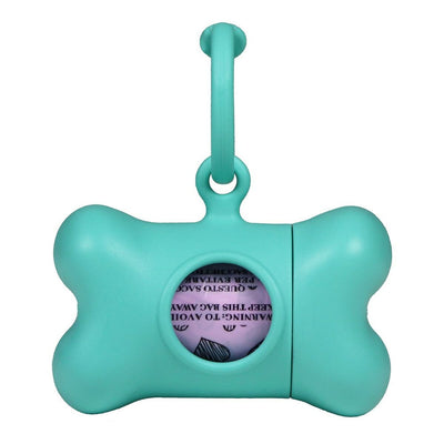 Kotbeutelspender United Pets Bon Ton Nano Classic Hund Aquamarin (6 x 3 x 4 cm)
