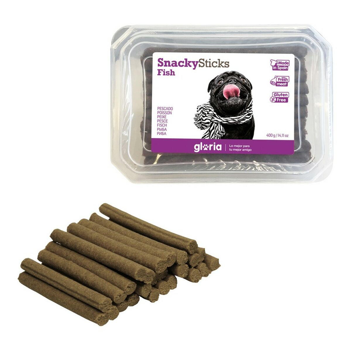 Hundesnack Gloria Snackys Sticks Fisch Stäbe