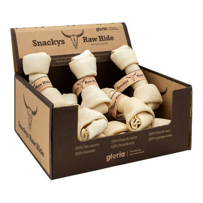 Hundesnack Gloria Snackys Rawhide Rindfleisch Knoten 15-17 cm 10 Stück
