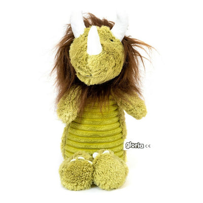 Jouet pour chien en peluche Gloria Vert Ocre Polyester polypropylène Monstre