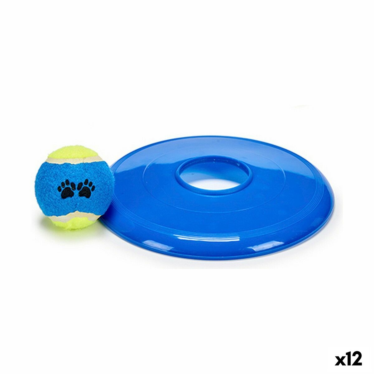 Ensemble de jouet pour Chiens Mascow Caoutchouc polypropylène Ballon Frisbee (12 Unités)