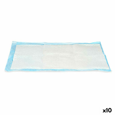 Saugende Unterlage 40 x 60 cm Blau Weiß Papier Polyäthylen (10 Stück)