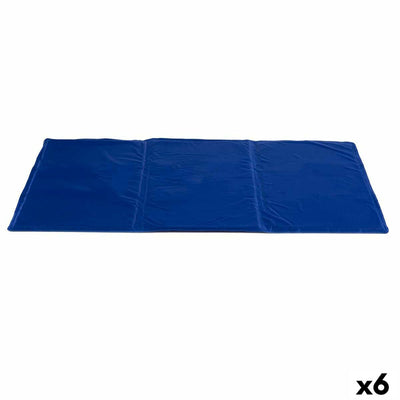 Tapis pour chien Mascow Bleu Mousse Gel 49,5 x 1 x 90 cm Rafraîchissant (6 Unités)