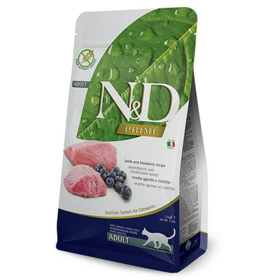 Aliments pour chat Farmina N&D PRIME CAT Adulte Myrtille Agneau 1,5 Kg