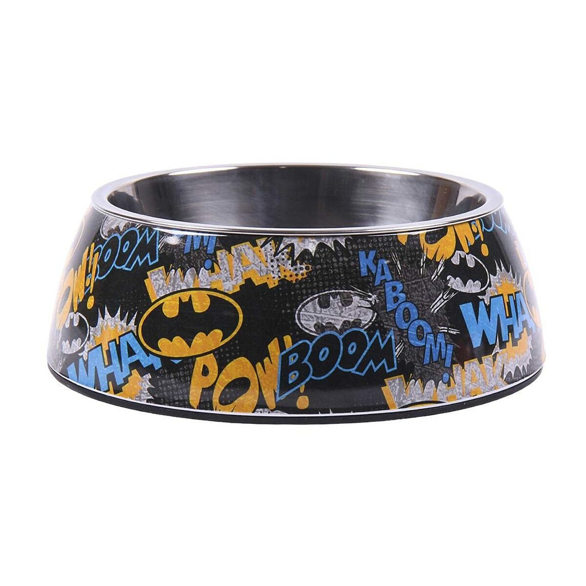 Dog Feeder Batman Melamin 180 ml Black Metal