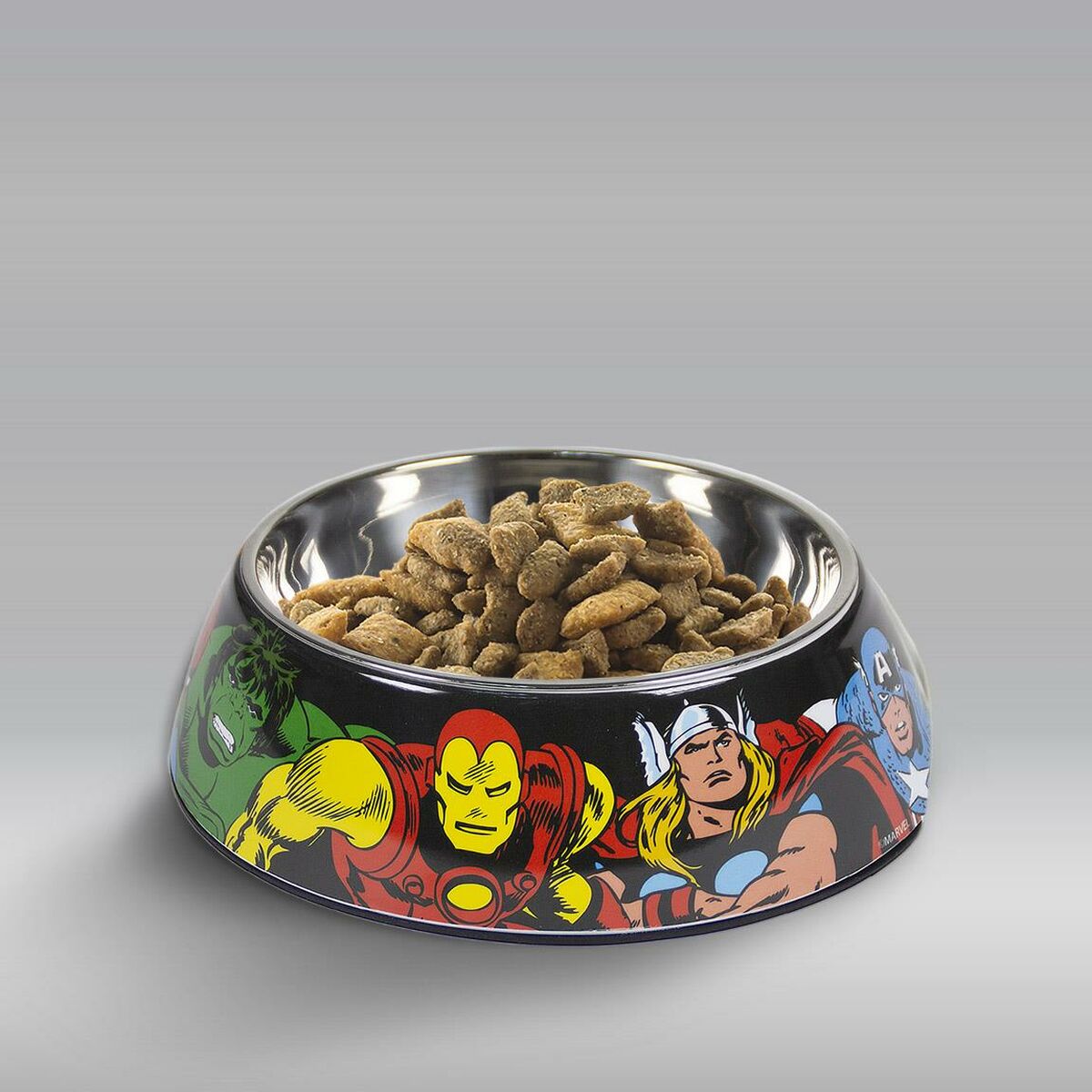 Futternapf für Hunde Marvel Melamine 180 ml Rot Metall