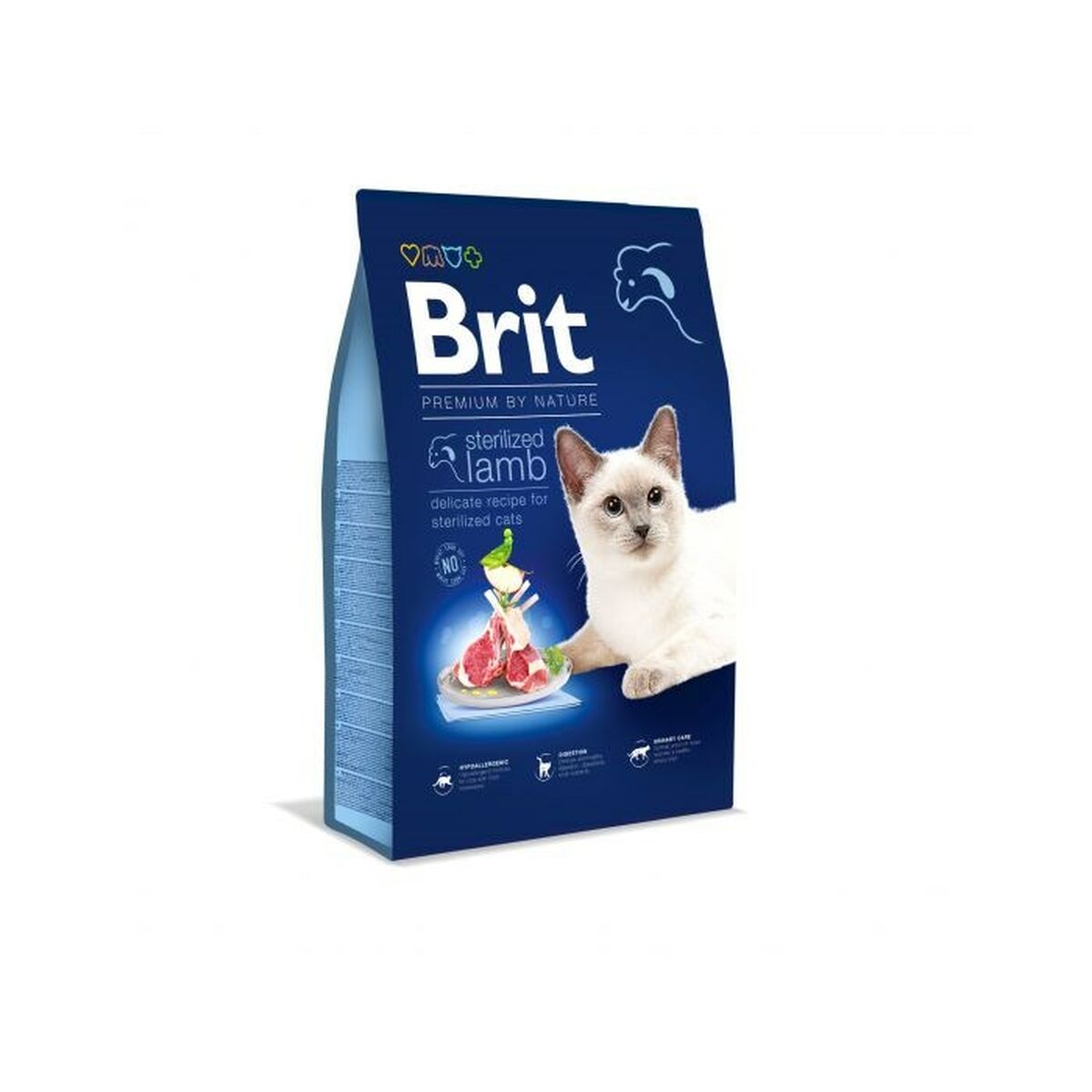 Aliments pour chat Brit PREMIUM BY NATURE STERILIZED Adulte Dinde Agneau 8 kg