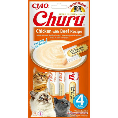 Snack for Cats Inaba Churu 4 x 14 g Chicken Veal
