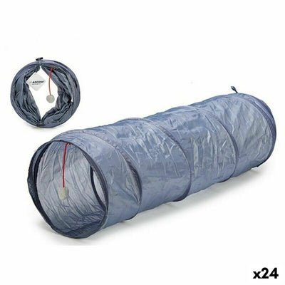 Tunnel de Jeu Pliable pour Animaux de Compagnie 90 x 25 x 25 cm (24 Unités)