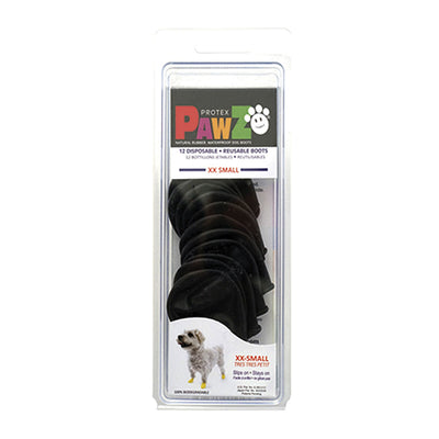 Bottes Pawz Chien 12 Unités Noir Taille XXS