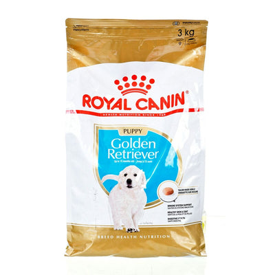 Fodder Royal Canin Golden Retriever Puppy Kid/Junior Rice Birds 3 Kg