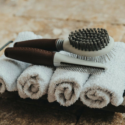 Brosse à Cheveux Hunter Marron Plastique 11 Râteau Plaque Tournante