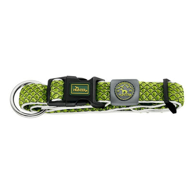 Dog collar Hunter Plus Thread Size XL Lime (45-70 cm)