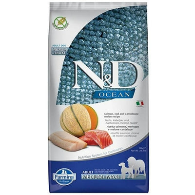 Fodder Farmina N&D Adult Salmon Cod 12 kg