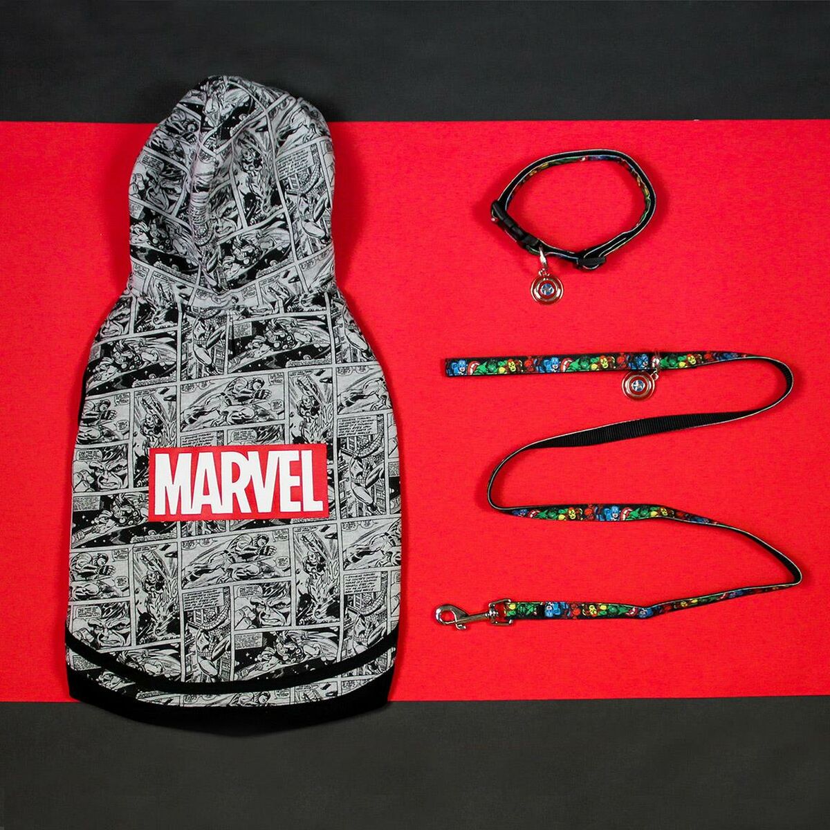 Dog Sweatshirt Marvel XXS Grey