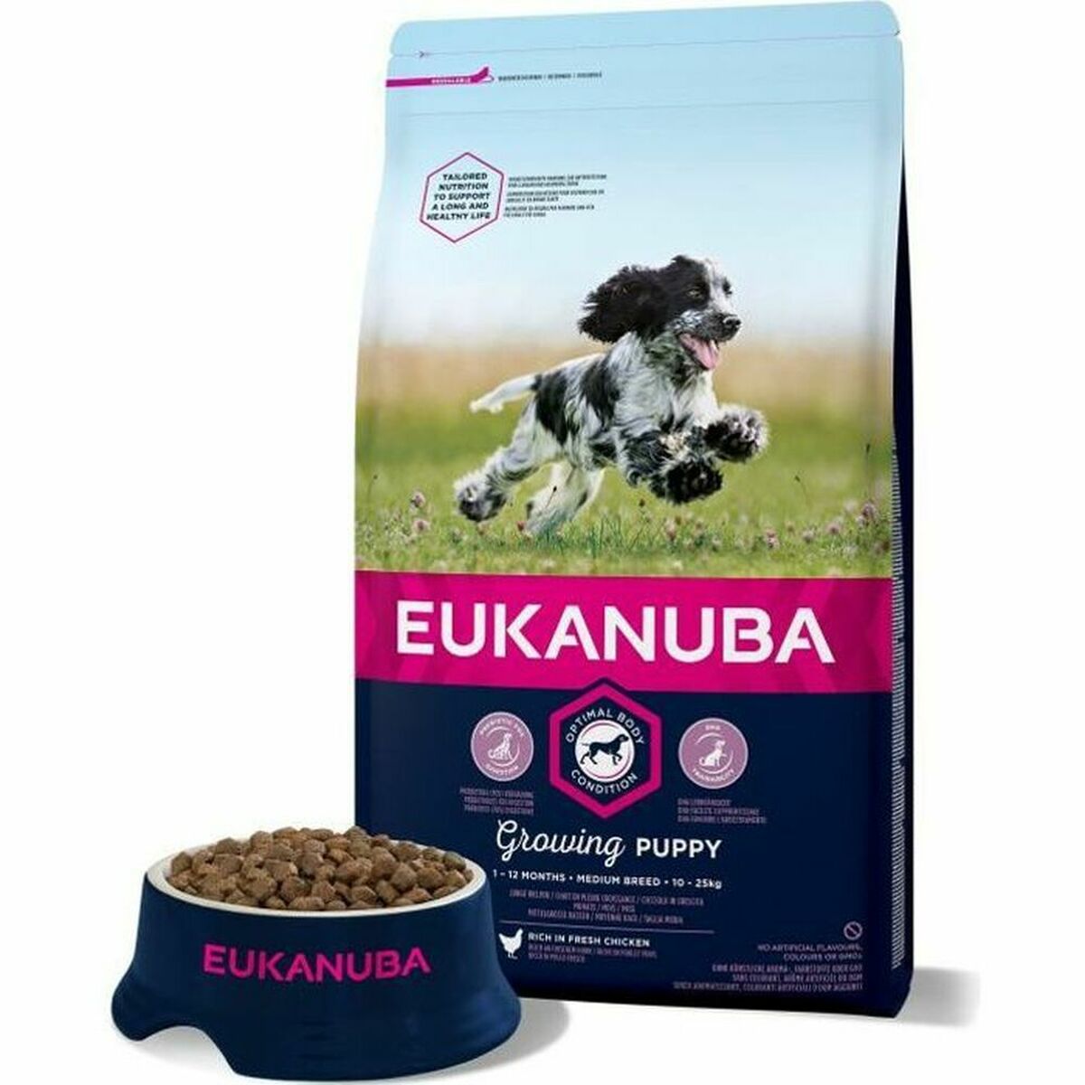 Hundefutter Eukanuba PUPPY Welpe/Junior Huhn 3 Kg