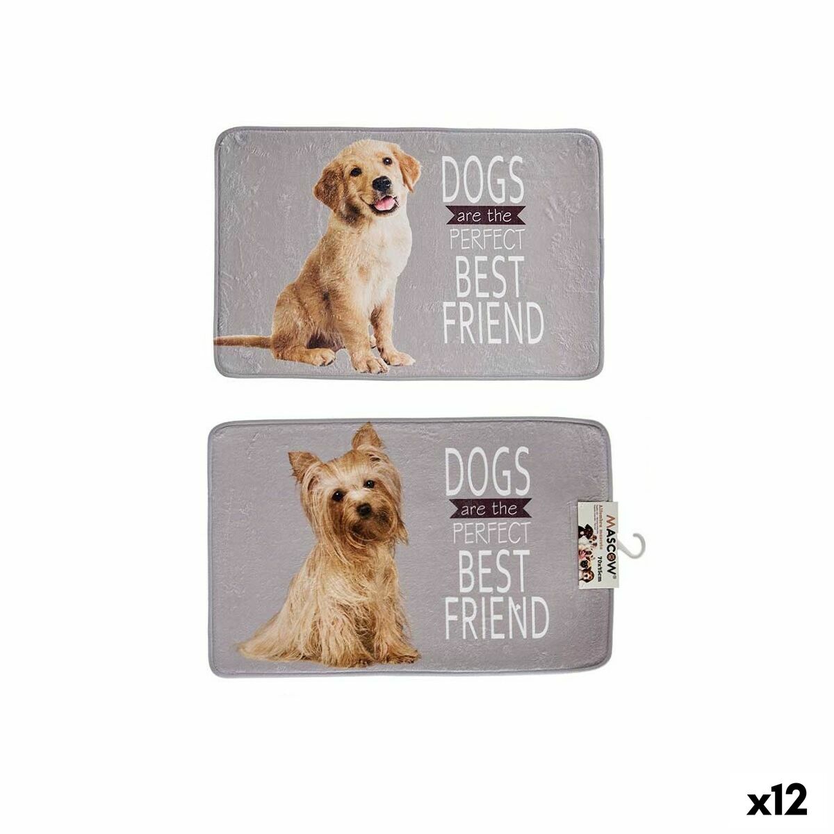 Dog Carpet Mascow 23 23 Grey 45 x 0,5 x 69 cm (12 Units)
