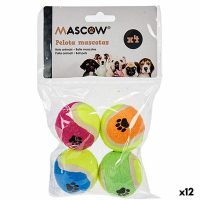 Hundespielzeug Mascow MC1010A(PHB) Bunt Polyäthylen Polypropylen ABS Ball Ø 4,5 cm (12 Stück)