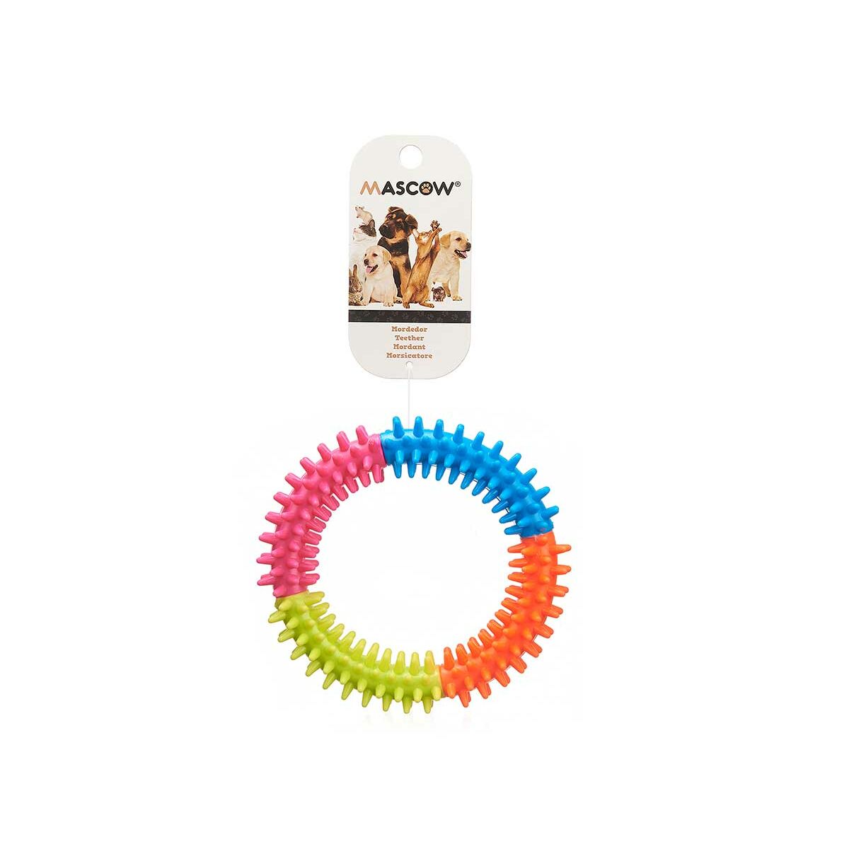 Dog toy Support hoop Silicone 12,5 x 2,5 x 12,5 cm (12 Units)